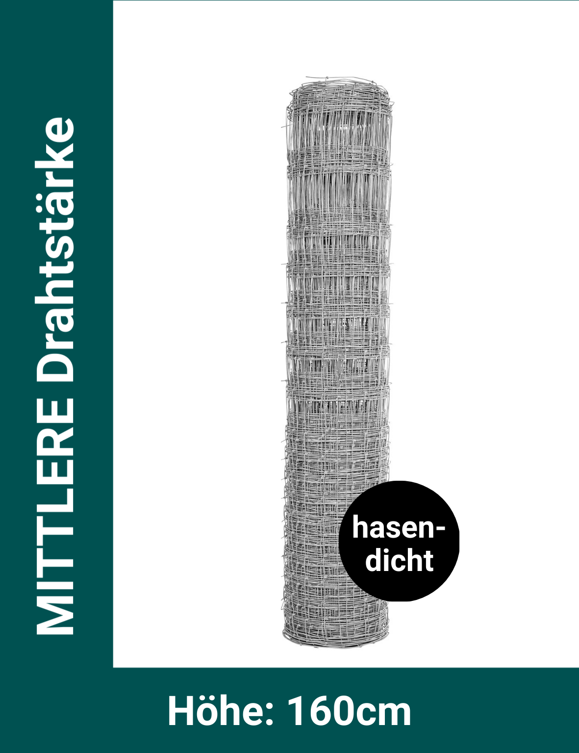 Wildzaun - Mittlere Drahtstärke 160/23/15M