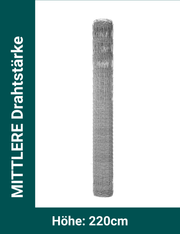 Wildzaun - Mittlere Drahtstärke 220/30/15M