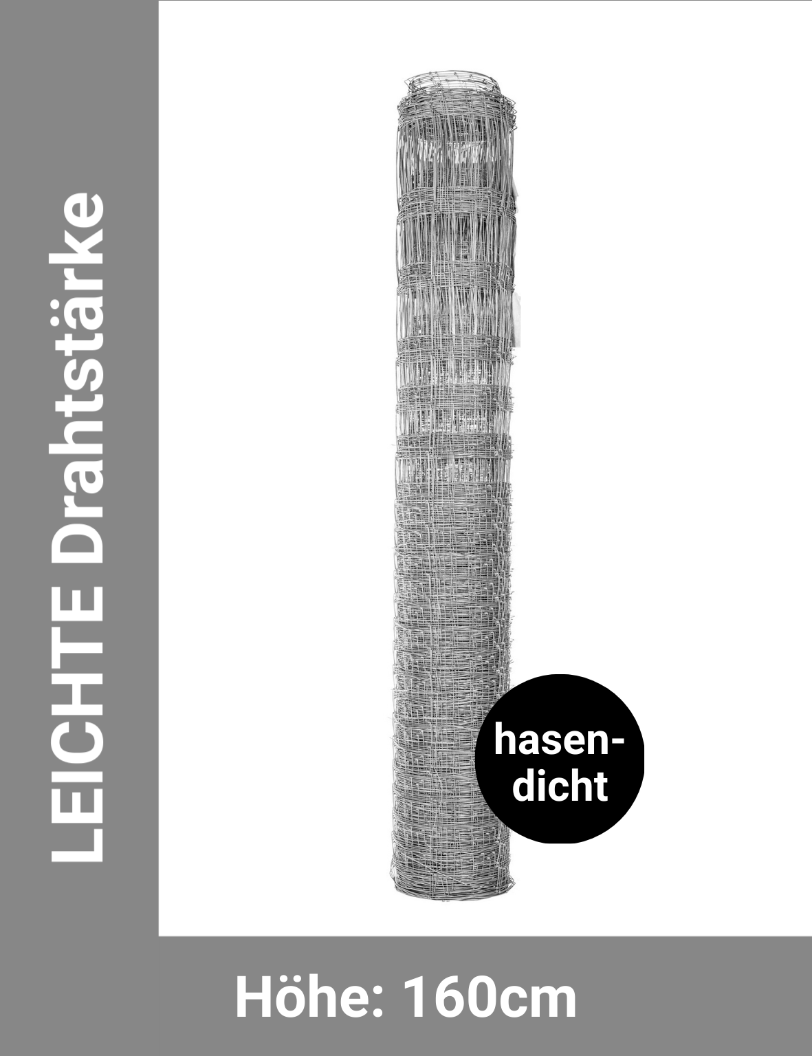 Wildzaun - Leichte Drahtstärke 160/23/15L PREMIUM