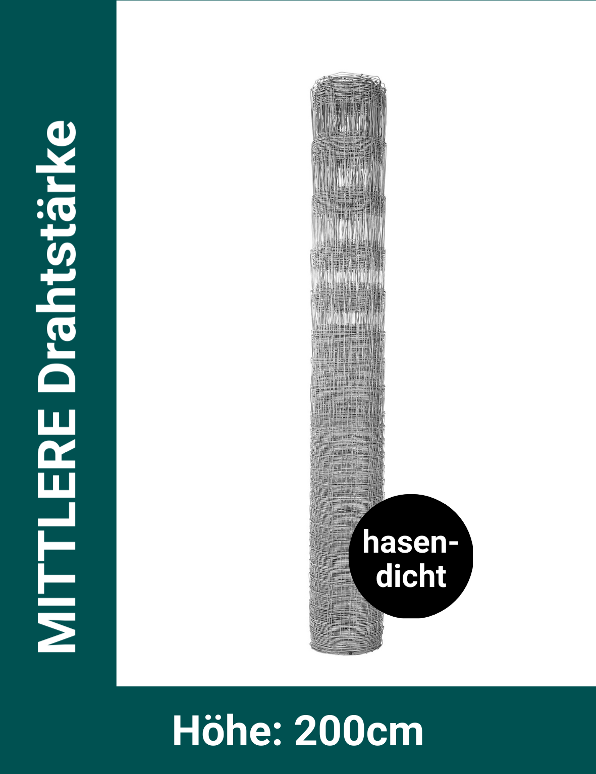 Wildzaun - Mittlere Drahtstärke 200/25/15M