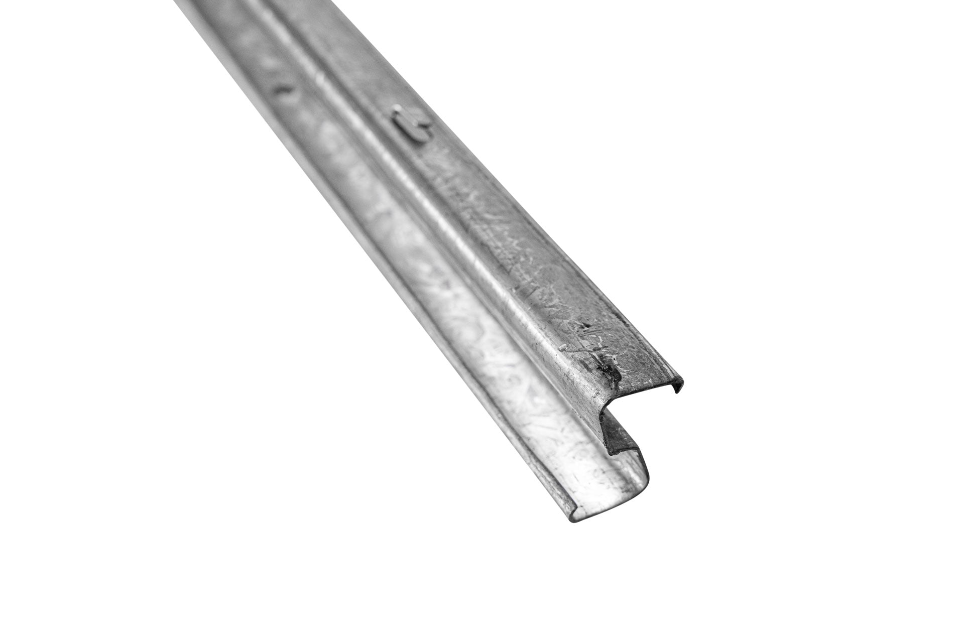 Detailansicht vom Metallpfahl